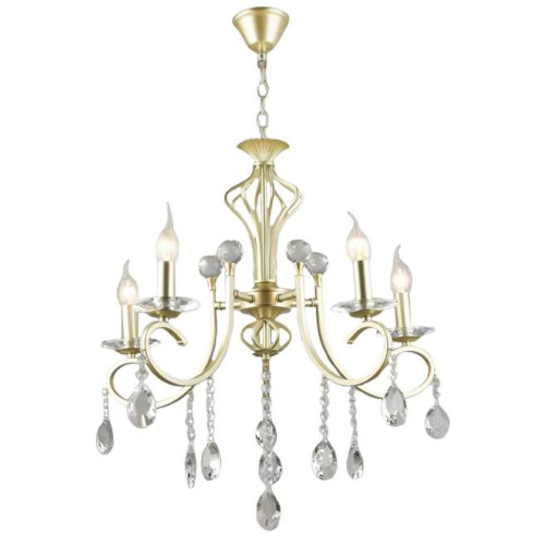 Светильник Люмис NH6178/5 GD 5х60W E14 d585 h870 золото/хрусталь