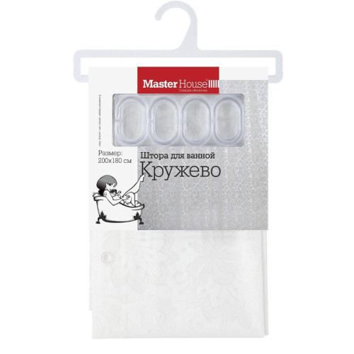 Шторка для ванной MASTERHOUSE 
