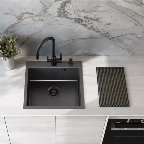 Сушилка на мойку складная GAPPO GS201-9, оружейная сталь