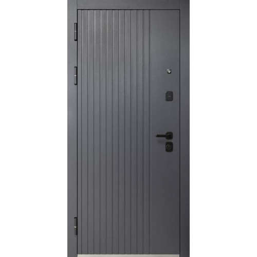 Дверь метал. Luxor 2МДФ Вертикаль Зеркало (2050*960, Левая)