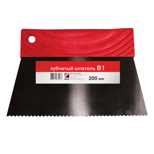 Шпатель зубчатый Homafix B1 (200мм)