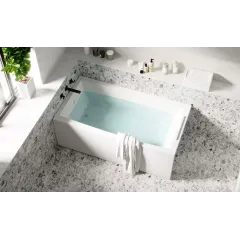 Ванна акриловая 1Marka Aelita 170х90см на раме + фронтальная панель