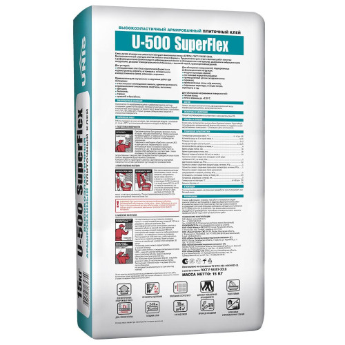 Клей UNIS U-500 SuperFlex 15 кг