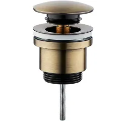 Донный клапан для раковины FRAP F62-4 бронзовый