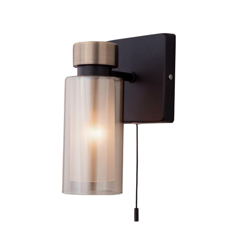 Светильник настенный EUROSVET 70115/1 черный(3м2)