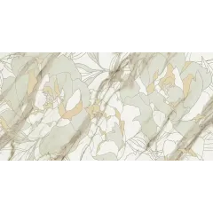 Плитка облицовочная 300*600*8,5 Тривия Декор 1 бежевый, глянец (TP3668H1)(в уп. 1,8 м2)