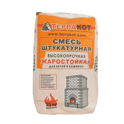 Смесь штукатурная жаростойкая  25 кг