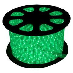 Дюралайт КОСМОС 1,6Вт/м зеленый, ф13мм, фиксинг KOC-DL-2W13-G 220В (шаг резки 2м!) (584198)