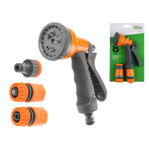 Пистолет-распылитель STARTUL GARDEN 8-режимный с набором фитингов (ST6010-10)