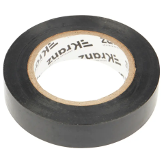 Изолента ПВХ 15мм х 20м черная Kranz