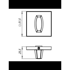 Фиксатор ARMADILLO BK6.K.USS52 (WC-BOLT BK6 USS) FSG-39 флорентийское золото (42885)