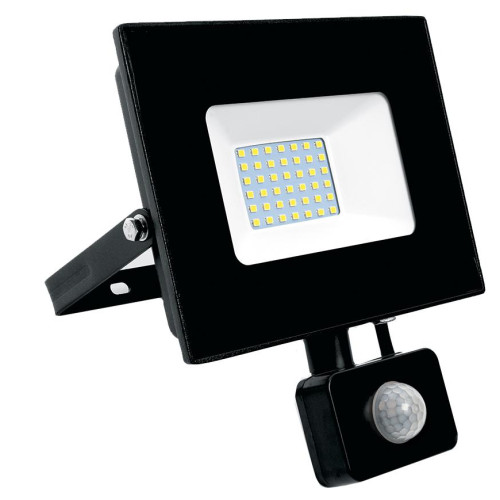 Прожектор (LED) 50Вт 4750лм дневн. 6400К IP65 Feron с датчиком движения LL-908