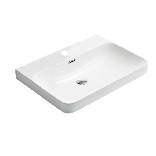 Умывальник мебельный 60 Pearl с отв., белый