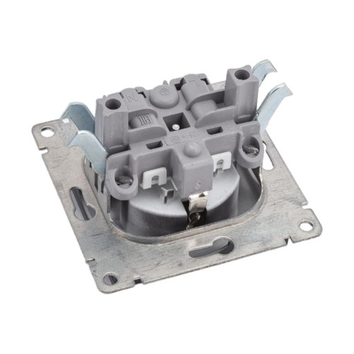 Розетка 2P+Е Universal Афина 16А графит А0028-Gr