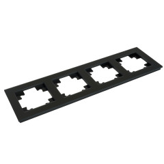 Рамка 4-пост Катрин стекло черный матовый GFR00-7004-05М