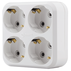 Разветвитель сетевой 4-м с заземл.Makel