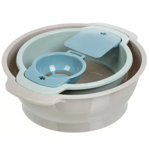 Набор для приготовления теста Daniks (миска, сито, сепаратор, лопатка) Y4-7876 (459146)