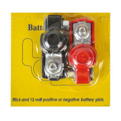 Клемма аккумуляторная универсальная К-008 2шт с защитный колпачком (2856912)