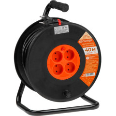 Удлинитель на катушке ЮПИТЕР 4-мест. 40м (ПВС 2х1,5) (JP8403-02)