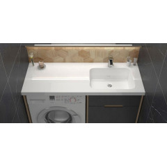 Умывальник над стиральной машиной Лакшери 1200 VD121D1 правый
