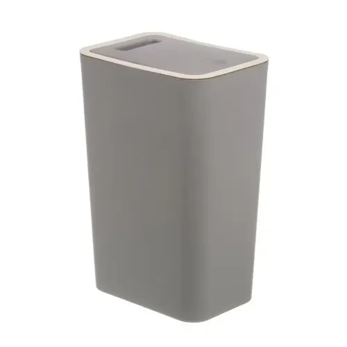 Контейнер для мусора прямоугольный 6л серый (479310)