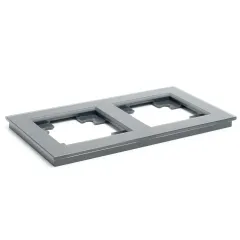 Рамка 2-пост Катрин стекло графит GFR00-7002-06