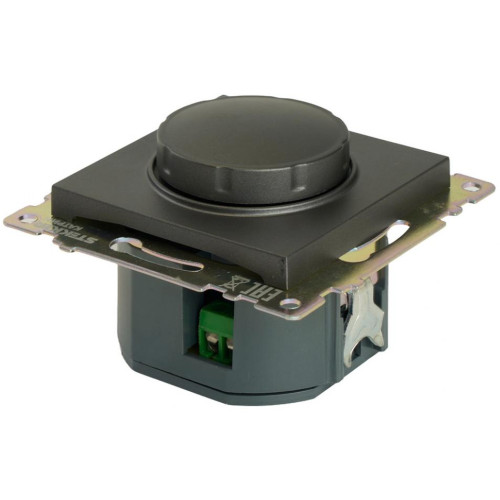 Светорегулятор поворотный 500W Катрин графит GLS10-7106-06