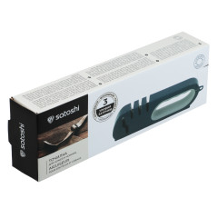 Точилка SATOSHI Ривьера для ножей и ножниц, 3 уровня заточки (803-400)