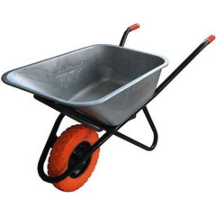 Тачка садово-строительная 110л/220кг 1 колесо, черная