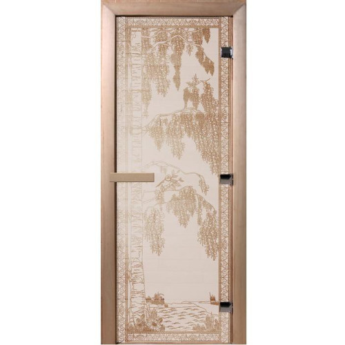 Дверь банная DoorWood 70*190 Березка Сатин(*8)