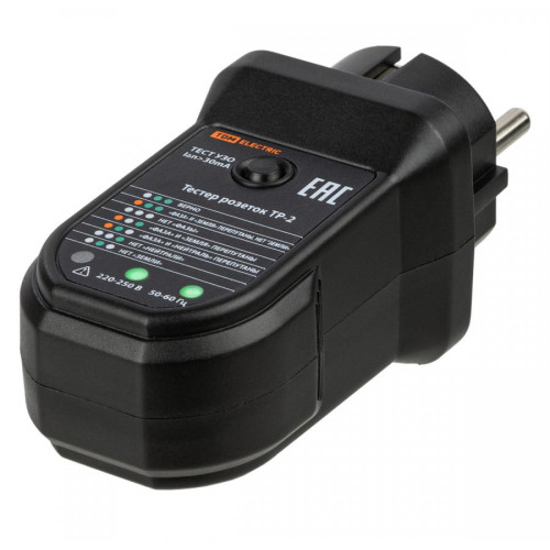 Тестер розеток и УЗО TDM ТР-2 SQ0595-0004