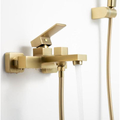 Смеситель для ванны FRAP F3291-23 сатин золотой