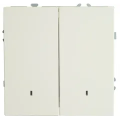 Выключатель 2-кл ЭМИЛИ с подсветкой белый RSW10-5102-01