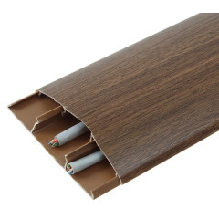 Наличник ПВХ с кабель каналом Орех (70*2200)