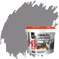 Эмаль для пола DALI акриловая Серый 0,9 кг