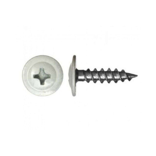 Саморез прессшайба острый 4,2х32 (9003) ярко-белый