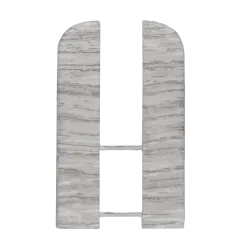 Заглушка торцевая для вспененного плинтуса Классик 80мм/Дуб серый 406