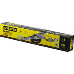 Лебедка рычажная STAYER MAXPull тяга 2т, трос 3м (4310-2)