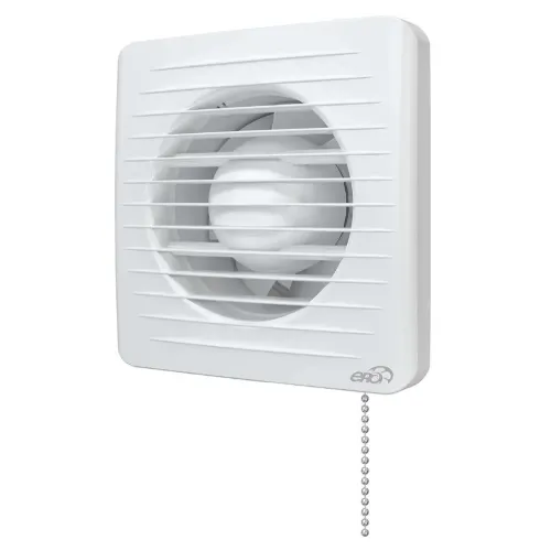 Вентилятор осевой вытяжной D100 ERA 4-02 с антимоскитной сеткой, шнуровым тяговым выключателем