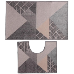 Набор ковриков для ванной и туалета 2шт ДОЛЯНА 50х80см+50х40см Дора (7069441)