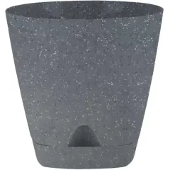 Горшок для цветов 2,5 л темный камень, прикорневой полив INGREEN AMSTERDAM (ING63001002)