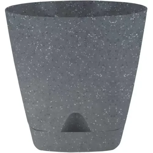 Горшок для цветов 2,5 л темный камень, прикорневой полив INGREEN AMSTERDAM (ING63001002)