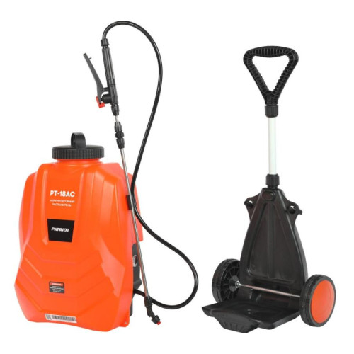 Опрыскиватель  ранцевый АКБ PATRIOT PT-18AC (на тележке + ранцевые ремни)