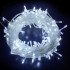 Гирлянда Нить 5м прозрачная нить 100LED свечение холодное белое, 8 режимов (454836)
