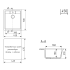 Мойка комп. MIXLINE ML-GM28 450х500x190мм, черная (308), сифон