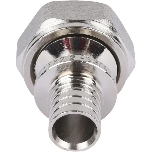 Евроконус для PEX трубы аксиальный никелированный GAPPO ф 16х2.2 мм