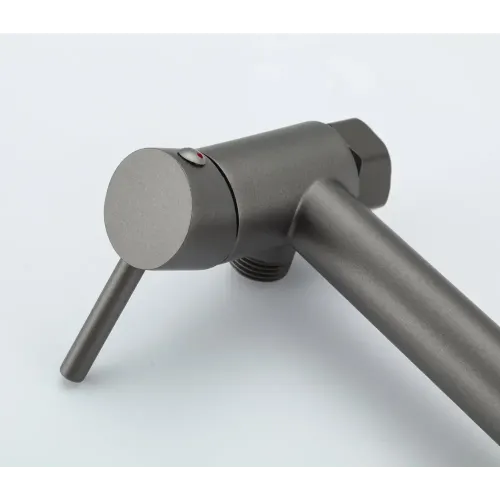 Душ гигиенический FRUD R7503-9 со смесителем, оружейная сталь