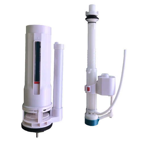 Арматура сантехническая 2х кноп., н/п, A2807, A2808, A2809, A8060 (h=31,5 см, d-7 см)