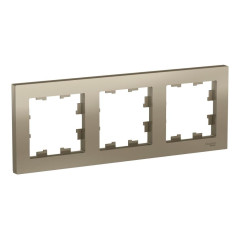 Рамка 3-пост AtlasDesign шампань SchE ATN000503