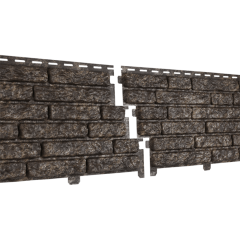 Фасадная панель Ю-ПЛАСТ Stone-House Кварцит коричневый (2,0*0,25/0,5 кв.м. в уп. 15шт.)